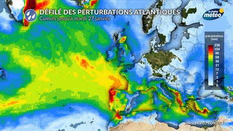 Défilé des perturbations : vers un risque d’inondations récurrentes ces prochains jours