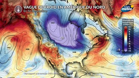 Vague de froid en Amérique du Nord : jusqu'à -35°C aux USA en fin de semaine