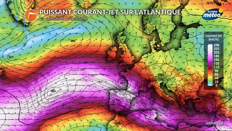 Tempêtes, pluies, vent violent : le courant-jet s’annonce explosif la semaine prochaine