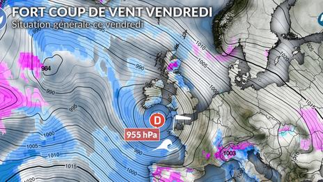 Dépression Ingrid : fort coup de vent en Bretagne et très fortes vagues sur le littoral atlantique