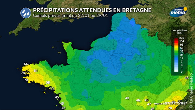 Précipitations abondantes attendues en Bretagne Actualités France