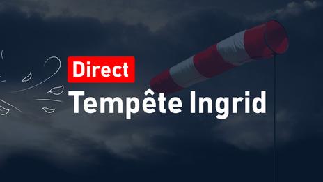 Direct tempête INGRID : rafale à 130 km/h à Ouessant, vague maximale de 11,8 m en mer d'Iroise