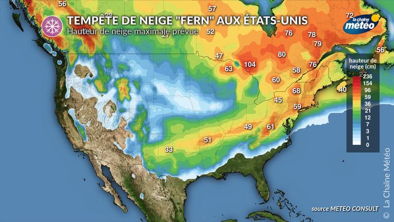 Tempête hivernale « Fern » : un épisode majeur de neige, verglas et froid polaire sur les États-Unis