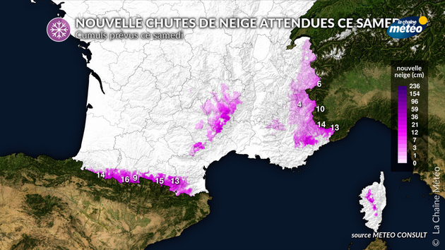 Nouvelle chutes de neige attendues ce samedi Actualités France