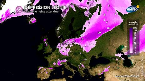 Dépression Léonie en Allemagne : le froid neigeux aux portes de la France