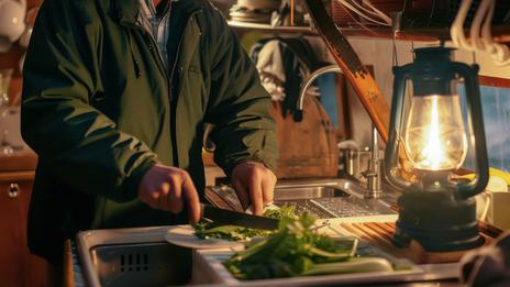 Cuisiner en mer par gros temps : recettes et astuces pour une alimentation saine et sécurisée
