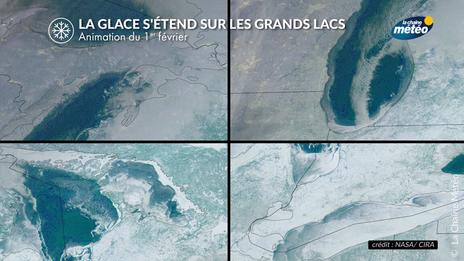 Vague de froid américaine : le lac Érié presque totalement englacé, un niveau devenu rare