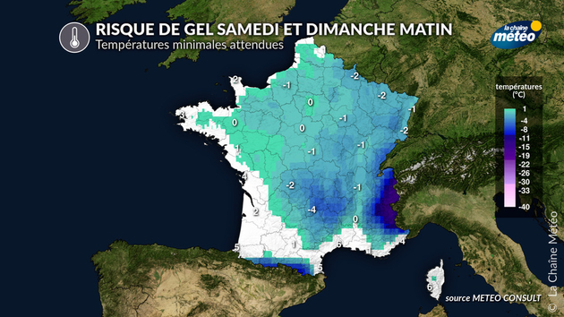 Risque de gel le week-end prochain Actualités France