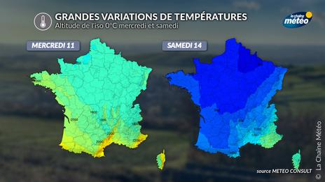 Montagne : redoux, tempête et brusque refroidissement