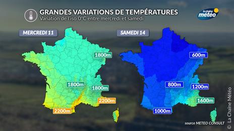 Montagne : redoux, tempête et brusque refroidissement