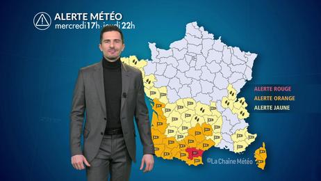 Tempête Nils et pluies abondantes jusqu'à jeudi