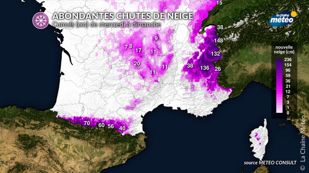 Neige attendue entre mercredi et dimanche Actualités France