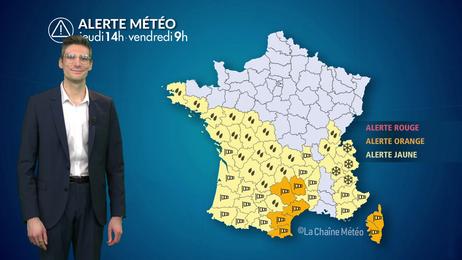 La tempête Nils se poursuit au SE, inondations et neige