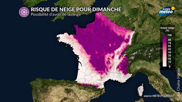 Risque de neige (à confirmer) pour dimanche Actualités France