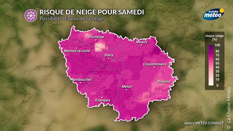 Paris et Île-de-France : un week-end sous surveillance pour un possible retour de la neige