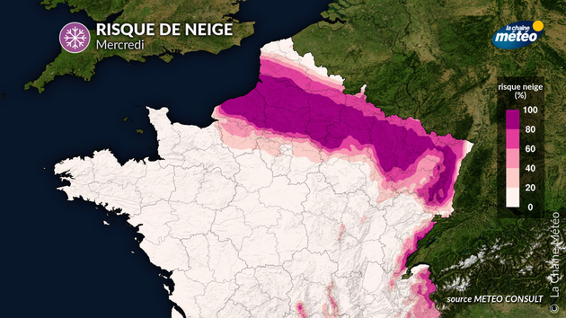 Risque de neige mercredi Actualités France
