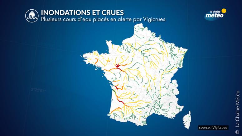 Vigilance rouge crues : la Charente-Maritime, quatrième département placé en rouge