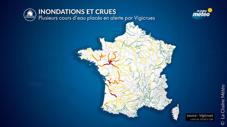 Crues et inondations : la Loire-Atlantique, 5ème département placée en vigilance ROUGE
