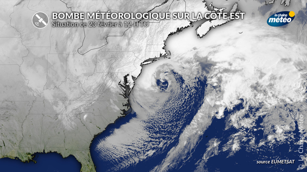 La bombe météorologique sur la côte Est des USA Actualités France