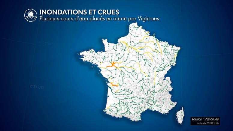 Crues et inondations : sortie de la vigilance rouge pour la Charente-Maritime et le Maine-et-Loire