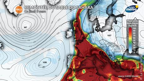 Un nouvel épisode de sable du Sahara va concerner la France cette semaine