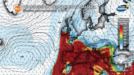 Remontée des sables du Sahara : la France touchée jusqu'à vendredi