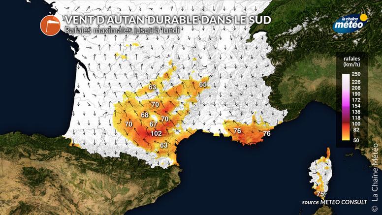 Vent d'autan : un épisode durable qui s’installe dans le sud-ouest