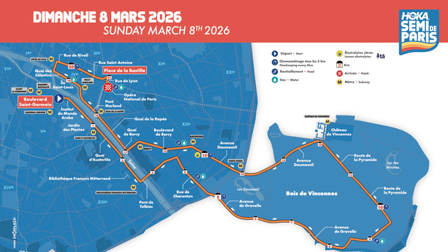 Le parcours du semi de Paris se déroulera dans l Actualités France