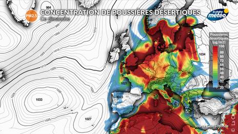 Sables du Sahara et pollution : point ce dimanche sur l’épisode en France