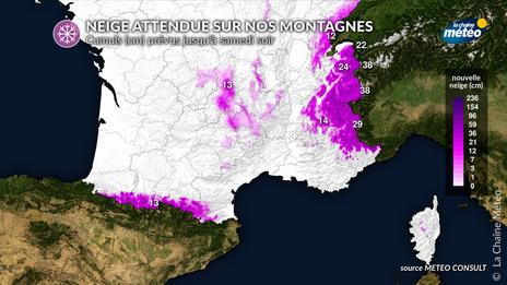 Où va-t-il neiger ce week-end ?