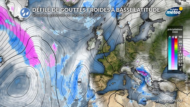 Dépression Samuel en Méditerranée : un temps agité attendu entre l'Italie et le nord de l'Afrique ces prochains jours
