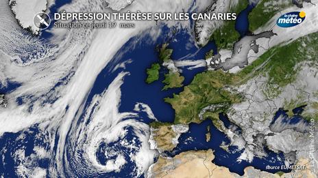 Dépression Thérèse : alerte orange sur les Canaries
