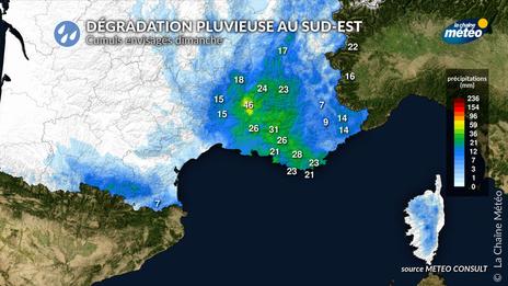 Pluie, vent, neige : un dimanche agité dans le sud-est