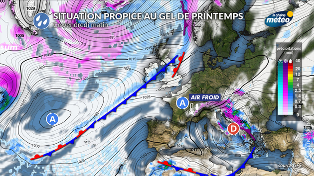 Situation du gel de printemps cette semaine Actualités France