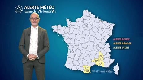 Vents violents durables au sud-est : jusqu'à 120 km/h