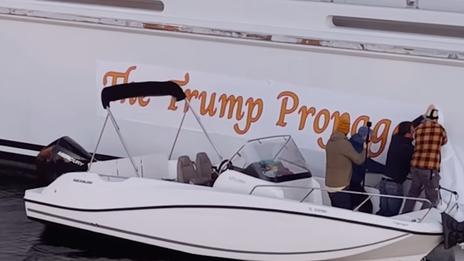 La Ciotat : des militants écologistes britanniques s’en prennent à un yacht lié à un proche de Donald Trump