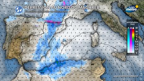 Une nouvelle dépression active traverse le Maghreb : de fortes intempéries sont prévues ce week-end