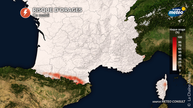 Un risque orageux persiste sur les Pyrénées ce mardi Actualités France