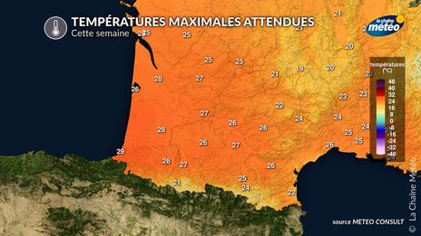 Une semaine estivale dans le sud-ouest : jusqu'à 30°C à l'ombre en Aquitaine