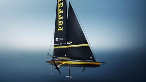 Ferrari présente Hypersail, son voilier volant de 100 pieds et sa nouvelle livrée inspirée des Hypercars
