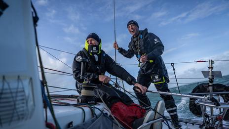 Les duos Lola Billy- Thomas André et Paul Loiseau -Victor Le Pape, respectivement 8e et 10e du Trophée Banque Populaire Grand Ouest