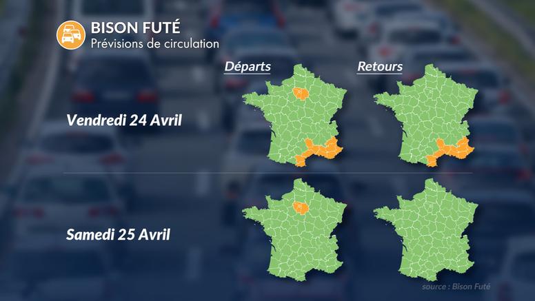 Week-end du 25 et 26 avril 2026 : trafic chargé samedi, météo idéale pour prendre la route