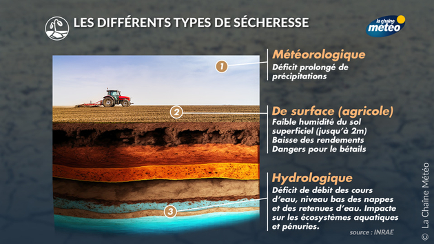 Les différents types de sécheresse Actualités France