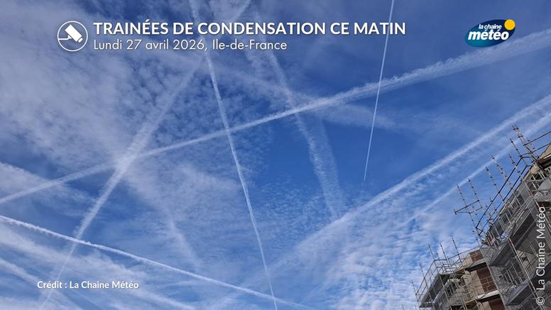 Pourquoi avez-vous vu autant de traînées d’avion dans le ciel ce matin ?