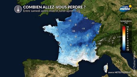 Chute des températures : où va-t-on perdre le plus ?