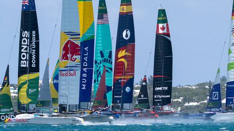SailGP : les Bonds Flying Roos et Los Gallos à égalité après une première journée agitée aux Bermudes