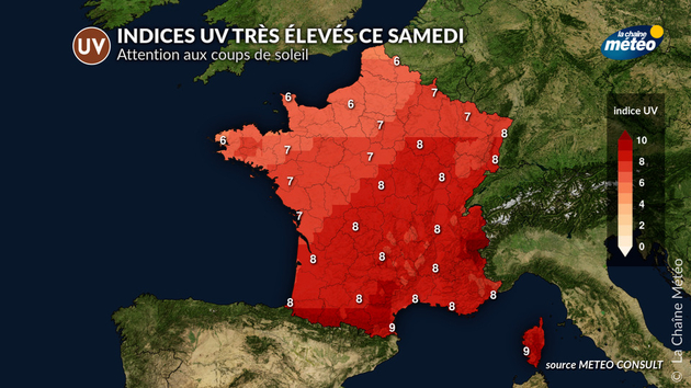 Indices UV élevés ce samedi Actualités France