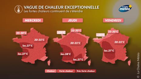 Canicule : la vague de chaleur au jour le jour en France
