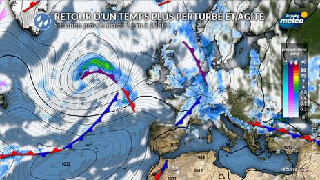 Après la vague de chaleur, la météo bascule vers un temps agité et perturbé dès mardi prochain