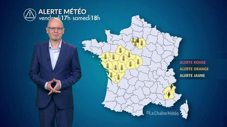 Canicule jusqu'à samedi, forts orages dans les Alpes du Sud ce vendredi